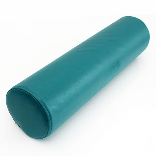 Cojines de cintura redondos, impermeables, suaves, enrollables, largos, reposabrazos, cojines desmontables, cojines de apoyo lumbar, almohadas de cabecera para sofá o cama (50 x 20 cm, verde)