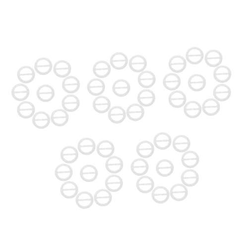 Boucle d'écharpe en résine blanche Beavorty pour un style élégant au quotidien