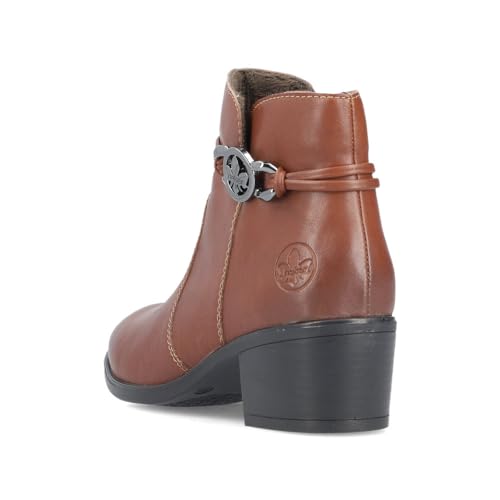 Rieker Damen Ankle Boots 73970, Frauen Stiefeletten,Kurzstiefel,uebergangsschuhe,uebergangsstiefel,knöchelhoch,Stiefel,braun (22)… – Ansicht 4