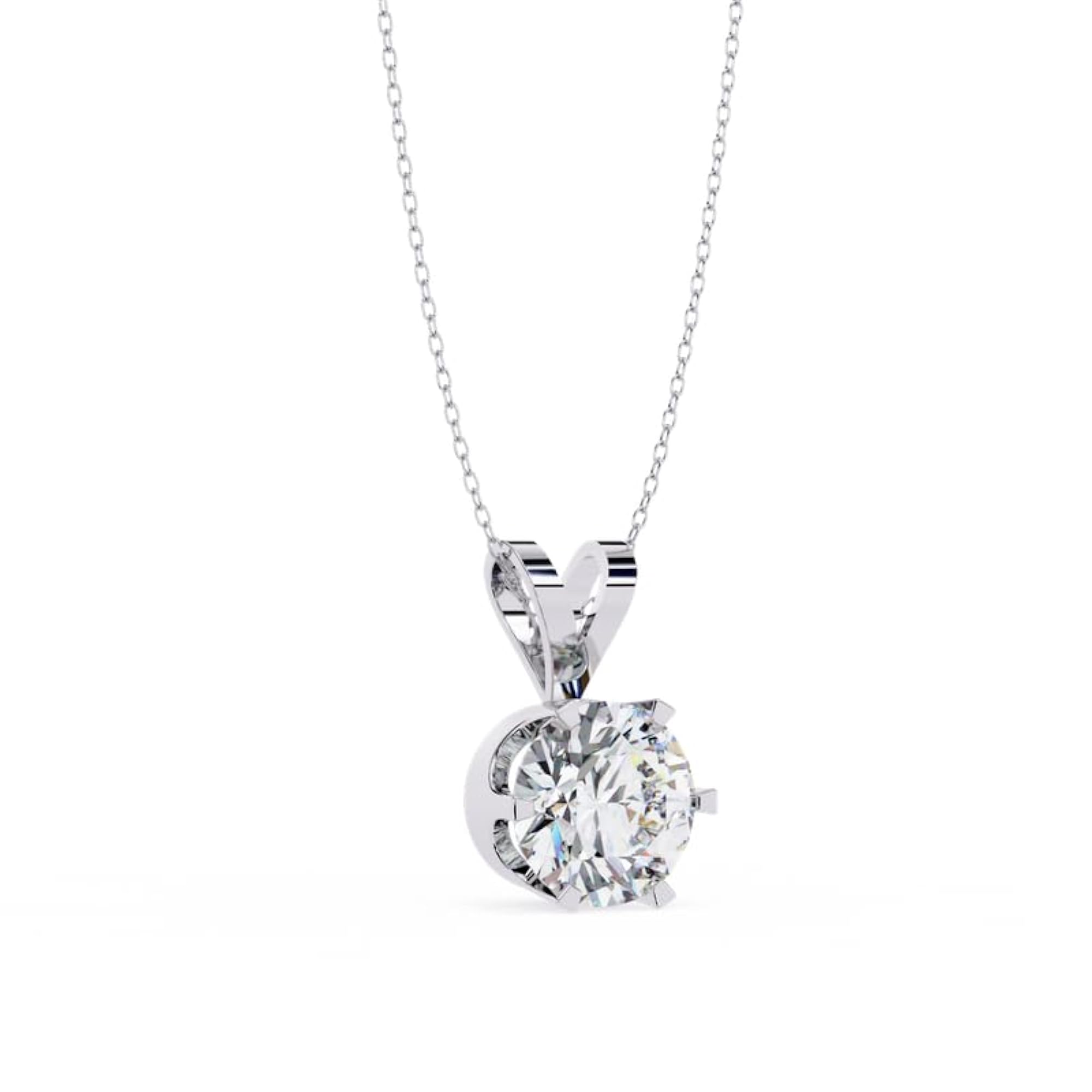 925 Sterling Silver Necklace with Fine Finish and Secure Clasp
