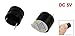 GFORTUN 15PCS Active Piezo Buzzer Alarm 12mm Dia DC 5V 2 Terminals Electronic Continuous Sound High Voice Industrial Sounder FPV Quad DIY