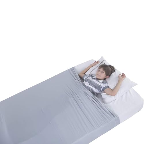 Draps De Lit À Compression Sensorielle Doux, Soyeux, Extensibles Mais Serrés, Literie, Sac De Couchage Couvertures Idéal For Les Troubles Du Traitement Sensoriel Le TDAH Et L'anxiété(Gray,Queen 160x14