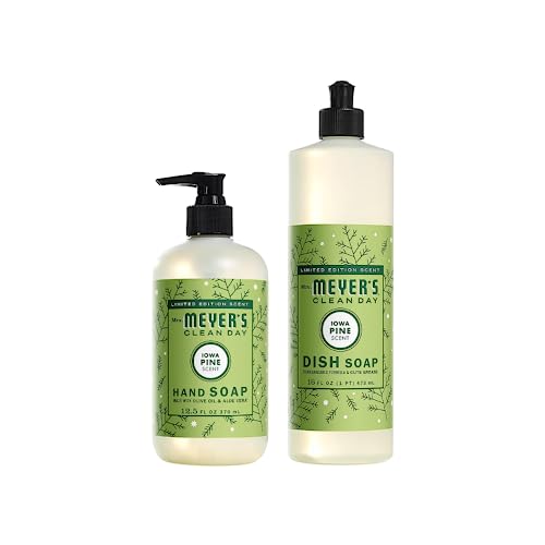 Mrs. MEYERS CLEAN DAY Variety 1 Liquid Hand Soap Iowa Pine 12.5 OZ 1 Liquid Dish Soap Iowa Pine 16 OZ 1 CT