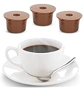 Wiederverwendbare 3-teilige Kaffeekapselhülsen Nachfüllbare Kapseln Präzise entworfenes Zubehör f...