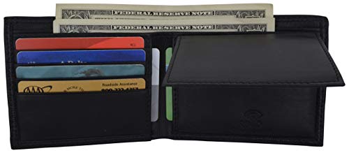 New Premium Leather Bifold Men's RFID Blocking Removable Credit Card ID Holder Wallet4