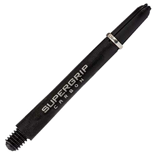 Harrows Supergrip Carbon Shafts – różne wersje, 1 zestaw = 3 sztuki (srebrny, midi – INT)