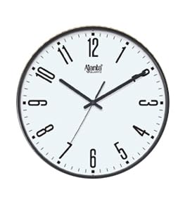 Image of Ajanta 11 Inches Step Movement Wall Clock for Home and Offices Wall Watch(Black)