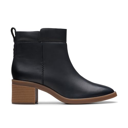 Bottines Clarks Lileigh Charm femme cuir noir 37 large chaussures confortables