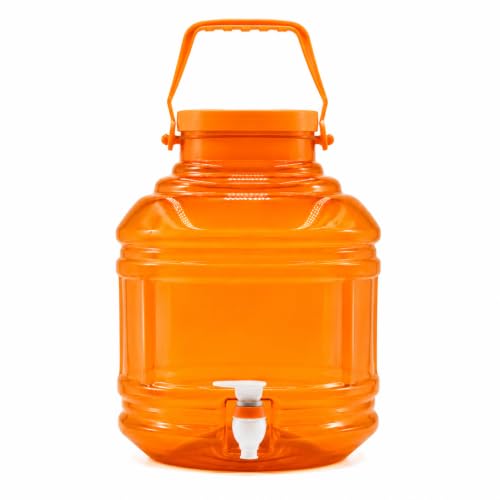 Image of PLAMO 10 Litre Water Dispenser Jar with Tap, BPA Free Plastic, Carry Handle, Leak-Proof, for Home, Office & Travel, Multicolor