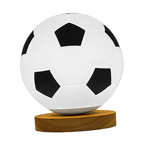 perfk 3D Football Lampe Luminosité Réglable LED Veilleuse USB Alimenté Lumière Chaude Petite...