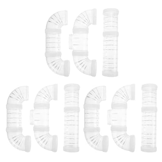 POPETPOP 3 Juegos Tubo De Laberinto De Hámster Tubos De Jaula De Hámster Escondite De Cobayas Túnel De Jaula De Hámster Bricolaje Tubos De Rata Animales Pequeños El Plastico Tubería