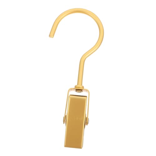 PRETYZOOM Portable Non Slip Pants Hanger Clips Multi Functional Clip Hanger for Jeans Skirts Hats Closet Organizer with Rotating Hook Single Pack Elegant