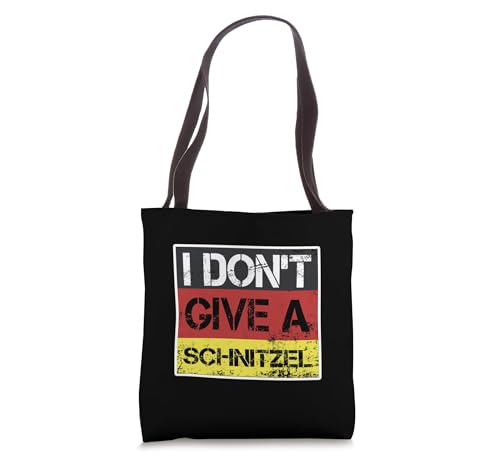 I dont give a Schnitzel funny German English saying Tote Bag