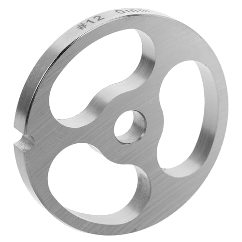 DEARMAMY Discos de Acero Inoxidable para Picadora de Carne 3 Orificios Grandes Accesorios para Embutir Salchichas Piezas Compatibles para Picadora Manual y Eléctrica Repuesto para