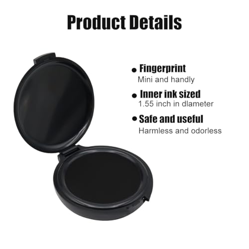 LICQIC 3 Pcs Thumbprint Ink Pad, Fingerprint Ink Pad - Image 3