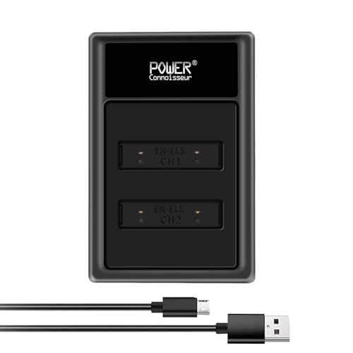 [Power-connoisseur] EN-EL5�݊��}���[�d��USB�`���[�W���[EN-EL5�����^�т��e��Nikon COOLPIX P90�J���� �o�b�e���[ �݊��`���[�W���[