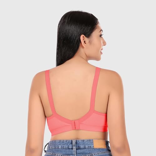 Image of Clothonics Womens Non-Padded Non-Wired Seamless Double Layered T-Shirt Bra