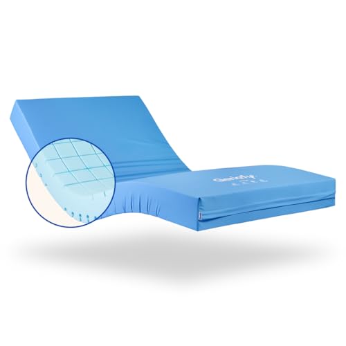 Geriafy - Colchón HR Origin 15 cm | Corte Superior en cuadrícula, transpirabilidad y Confort | Funda Impermeable | Apto para Cama articulada (90x190 cm)