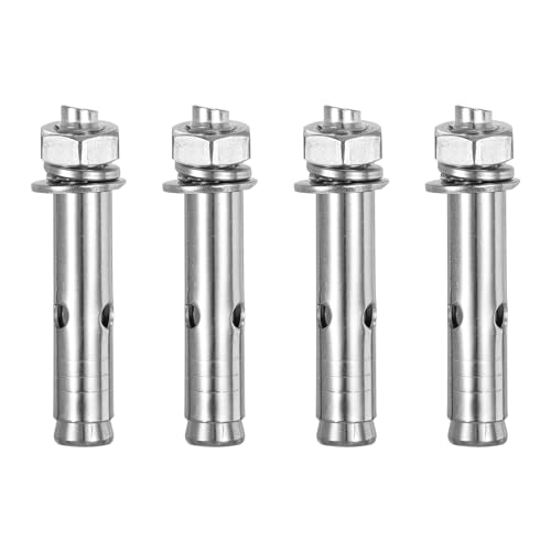 Image of DTGN M10 x 70 Expansion Bolts - 4Pack- Good for Concrete Dry Brick Block Walls - 304 Stainless Steel - Silver