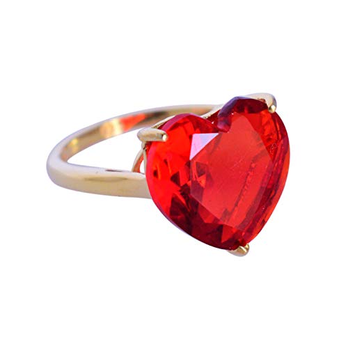 Bague en quartz rouge et pierres précieuses à porter pour vos soirées habillées