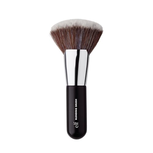 e.l.f. Beautifully Bare Blending Brush, Synthetic Makeup Brush For Precise & Streak-Free Full-Face Application, Vegan & Cruelty-Free