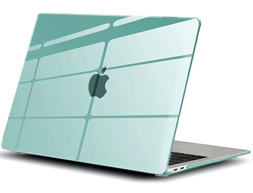 Image of Case Compatible with MacBook Air 13 inch, 2020 2019 2018 A2337 M1 A2179 A1932Plastic Hard Shell Cover Case, Green