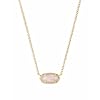 Kendra Scott – Collar Elisa con dije para mujer, joyería de moda, chapado en oro de 14 quilates