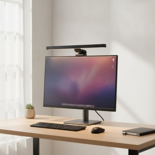 Image of Slim Monitor Lamp with Clip Linear Monitor Light Bar Space-Saving Screen Light Bar USB-Powered for Professionals, Students, Gamers, Home Office, Desktops, Gaming Setups, Tb-300sa