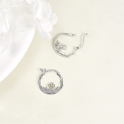 925 Sterling Silver Small Hoop Earrings Hypoallergenic Earring Jewelry for Sensitive Ears3