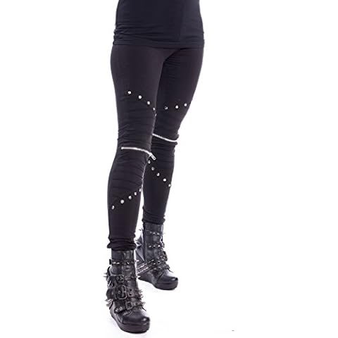 Vixxsin Punk Gothic Zipper Leggings for Women Cover