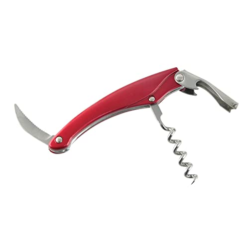 Fackelmann Cavatappi Sommelier, Acciaio, Rosso