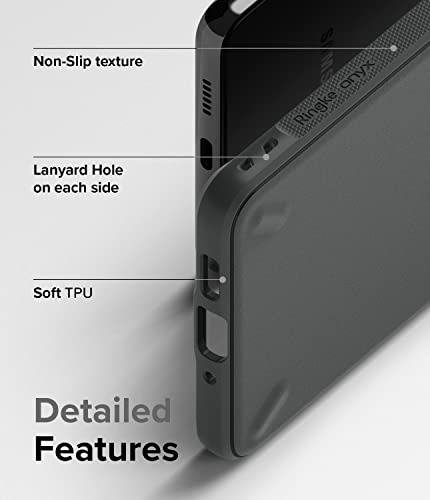 Image of Ringke Onyx Compatible for Samsung Galaxy A53 5G Case Cover Rugged Flexible Durable Anti-Slip TPU Protection Shockproof Samsung Galaxy A53 5G Back Cover - Dark Gray