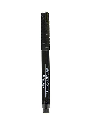 Faber-Castell Pitt Artist Pens Black fine 199 [Pack of 8 ]