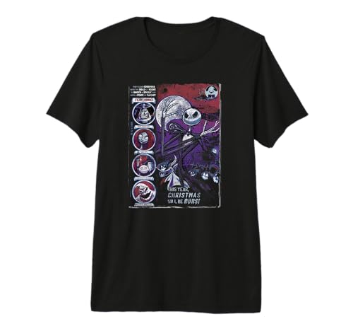 T-shirt Disney The Nightmare Before Christmas en coton premium avec impression haute définition