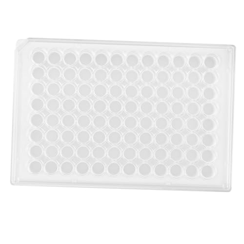 COSMEVIVI 96-Well Cell Culture Plate Plastic Lab Equipment Tissue Culture Dish Spot Plates Plate Lid
