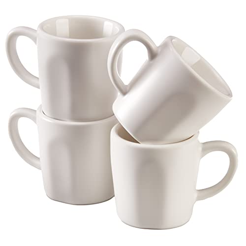 Top Rated Espresso Cups by Easy Living Goods, Matte White Porcelain - 2.3 Ounce, Set of 4
