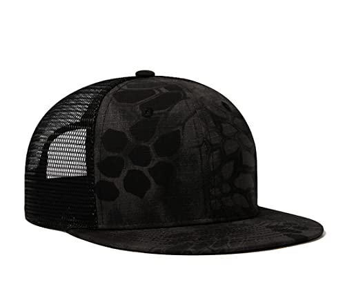 Image of Quanhaigou Snapback Hat for Men Women,Hip Hop Style Colorful Flat Bill Hats Teens Adjustable Baseball Cap