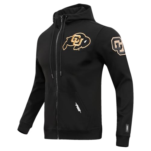 Image of Pro Standard Mens College Classic Chenille Cotton Double Knit Full Zip Hoodie