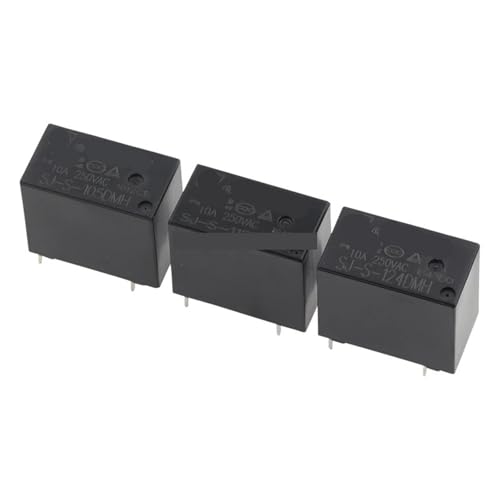 Relais SJ-S-105DMH 5V CC miniature à 4 broches et 10A pour circuit imprimé