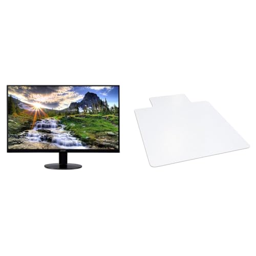 Image of Acer 21.5 inch Full HD Computer Monitor & 36 inch x 48 inch Dimex Office Chair Mat for Carpet