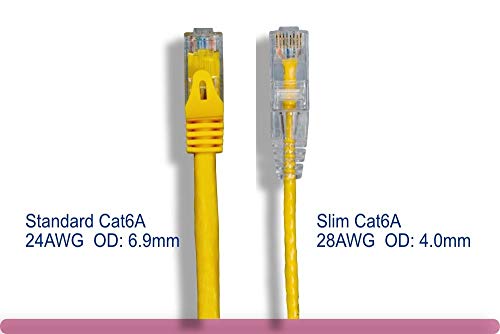 Cable de red SF Cable Cat 6A UTP 0.91 m amarillo miniatura 2
