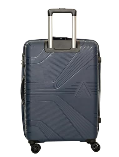 Image of VIP Polypropylene Aristocrat Hard Shell Luggage Set, 55 /66 /76 cm,Set of 3 Suitcases with 8 Spinner Wheels,Number Lock and 7 Years International Warranty (Navy)