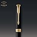 Parker Sonnet Fountain Pen, Matte Black Lacquer with Gold Trim, Medium Nib, Premium Gift Box, Ideal for Gifting