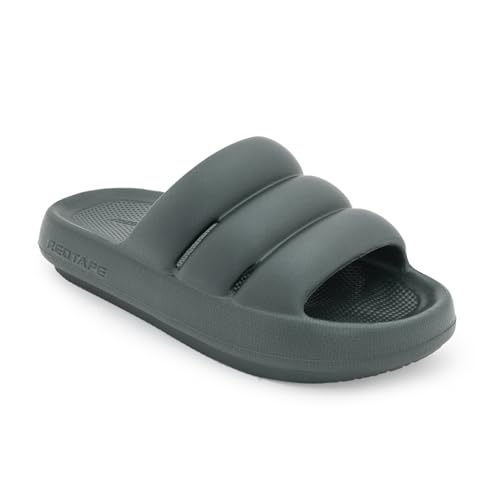 Image of Red Tape Casual Sliders for Women | Refined Round-Toe Shape with a Relaxing Slip-On Support | BLACK | 3 UK