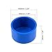 uxcell 50mm Schedule 50 PVC Pipe Cap Fitting, Slip End Caps DWV(Drain Waste Vent) Irrigation Swimming Pool Sound Deadening, Blue 6Pcs