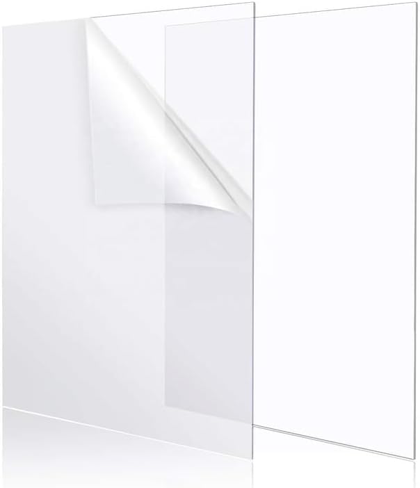Alison Kingsgate Clear Acrylic Sheet - Transparent Sheets for Picture Frame Acrylic Perspex Replacement Sheet, Display Projects, Painting (55X55 CM) — image 1