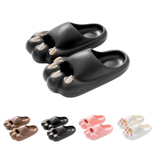 Cat paw slippers for women Summer Open Toe animal Slippers Shower Sandal Bathroom Comfy House Slide Anti-slip Rabbit Slippers for Indoor and Outdoor