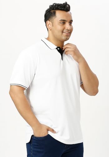 Image of Wear Your Opinion Men's Plus Size Tipped Polo Collar Neck Tshirt