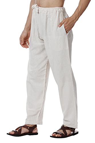 Image of Aatman One Size Men's Eco-Friendly Cotton Pyjama Pack of 2 | Fits Waist Size 28 to 36 Inches