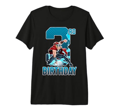 T-shirt Thor Hammer 3 Ans Marvel Idée Cadeau Anniversaire
